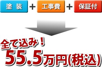 商品＋工事費＋処分費込みで\555,000